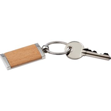 Metal and wooden key holder