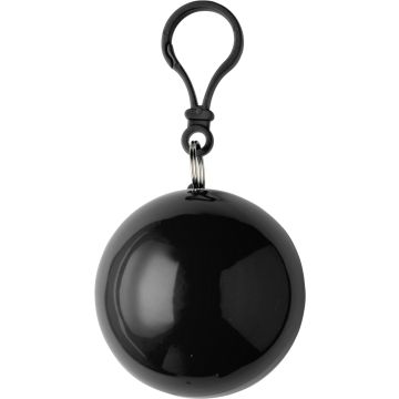 Poncho in a plastic ball Black - 1 Bounce Creative Designs