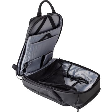 Padded Backpack With Laptop Compartment And Suitcase Strap