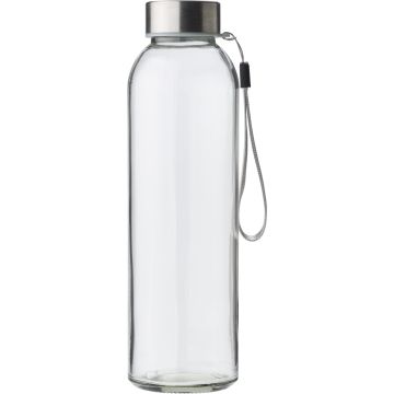 Glass bottle with sleeve 500ml  Orange - 1 Bounce Creative Designs