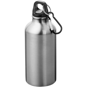 Oregon 400 ml sport bottle with carabiner Silver - 1 Bounce Creative Designs