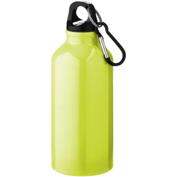 Oregon 400 ml sport bottle with carabiner Neon yellow - 1 Bounce Creative Designs