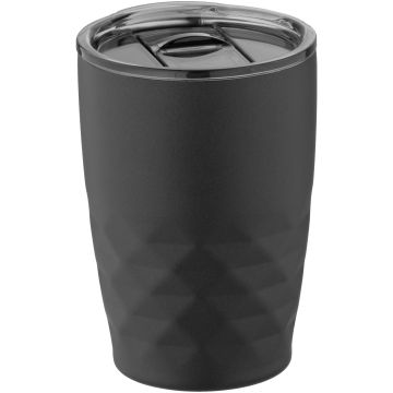 Geo 350 ml copper vacuum insulated tumbler Solid black - 1 Bounce Creative Designs