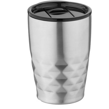 Geo 350 ml copper vacuum insulated tumbler Silver - 1 Bounce Creative Designs