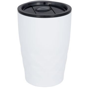 Geo 350 ml copper vacuum insulated tumbler White - 1 Bounce Creative Designs