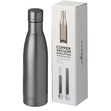 Vasa 500 ml copper vacuum insulated water bottle Titanium - 1 Bounce Creative Designs