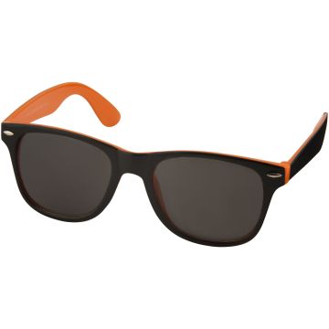 Sun Ray sunglasses with two coloured tones Orange  solid black - 1 Bounce Creative Designs