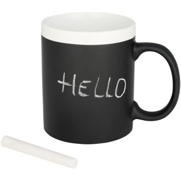 Chalk Write On Ceramic Mug 330 ml  White - 2 Bounce Creative Designs