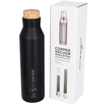 Norse 590 ml copper vacuum insulated bottle Solid black - 1 Bounce Creative Designs