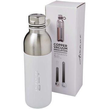 Koln 590 ml copper vacuum insulated sport bottle White - 1 Bounce Creative Designs