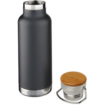 Thor 480 ml copper vacuum insulated water bottle Solid black - 1 Bounce Creative Designs