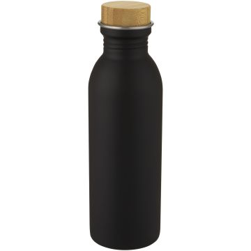 Kalix 650 ml stainless steel water bottle Solid black - 1 Bounce Creative Designs