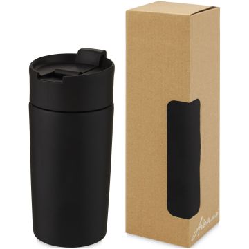 Jetta 330 ml copper vacuum insulated tumbler Solid black - 1 Bounce Creative Designs