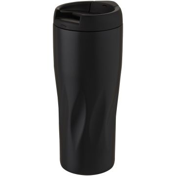 Waves 450 ml copper vacuum insulated tumbler Solid black - 1 Bounce Creative Designs