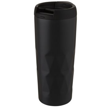 Prism 450 ml copper vacuum insulated tumbler Solid black - 1 Bounce Creative Designs