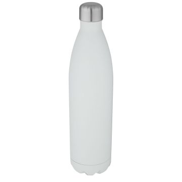 Cove 1 L vacuum insulated stainless steel bottle White - 1 Bounce Creative Designs