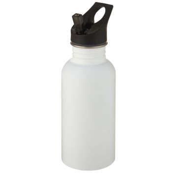 Lexi 500 ml stainless steel sport bottle White - 1 Bounce Creative Designs