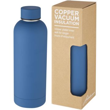 Spring 500 ml copper vacuum insulated bottle Tech blue - 1 Bounce Creative Designs