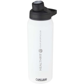 Chute Mag 1 L insulated stainless steel sports bottle White - 1 Bounce Creative Designs