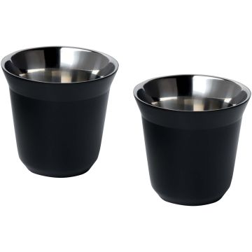Duo 80 ml RCS certified stainless steel espresso cup set 