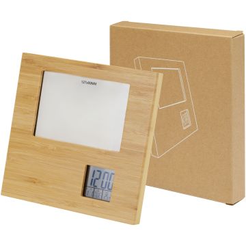 Sasa Bamboo Photo Frame with Thermometer