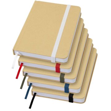 Reed A6 recycled hard cover notebook with plain pages