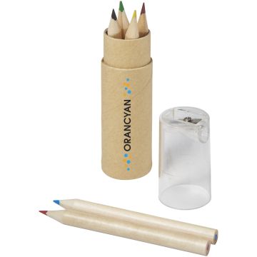 Kram 7piece coloured pencil set Transparent clear - 1 Bounce Creative Designs