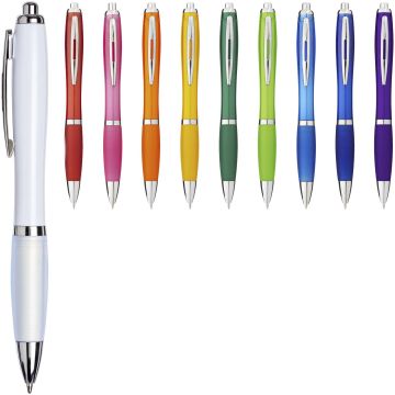 Nash ballpoint pen with coloured barrel and grip