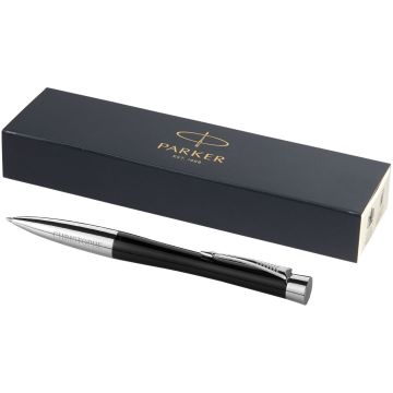 Urban ballpoint pen Solid black  silver - 1 Bounce Creative Designs
