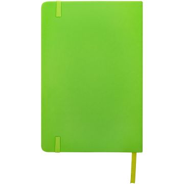 Spectrum A5 hard cover notebook Lime green - 1 Bounce Creative Designs
