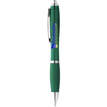 Nash ballpoint pen coloured barrel and grip Green - 1 Bounce Creative Designs