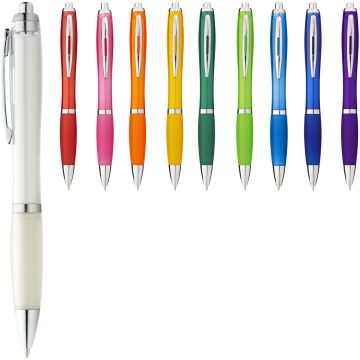 Pen With Coloured Barrel  Grip Blue Ink Nash - 1 Bounce Creative Designs