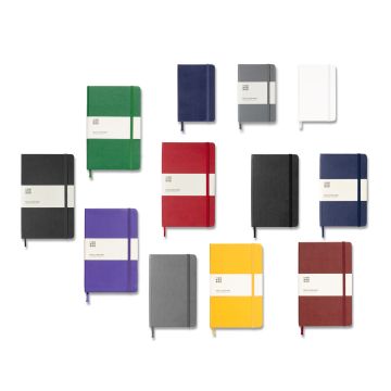 Classic L hard cover notebook  ruled White - 1 Bounce Creative Designs