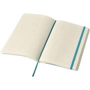 Classic L soft cover notebook  ruled Reef blue - 1 Bounce Creative Designs
