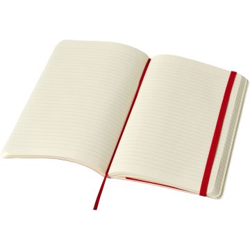Classic L soft cover notebook  ruled Scarlet red - 1 Bounce Creative Designs