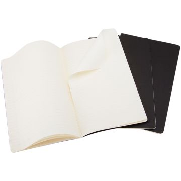 Cahier Journal L  ruled Solid black - 1 Bounce Creative Designs