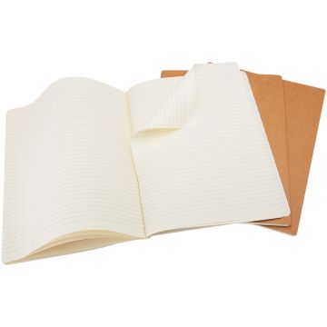 Cahier Journal L  ruled Kraft brown - 1 Bounce Creative Designs