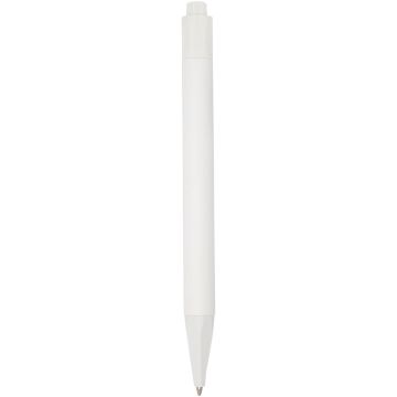 Terra corn plastic ballpoint pen White - 1 Bounce Creative Designs