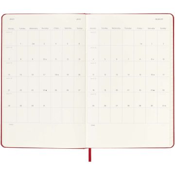 Moleskine hard cover 12 month L daily planner