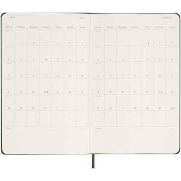Moleskine hard cover 12 month L daily planner