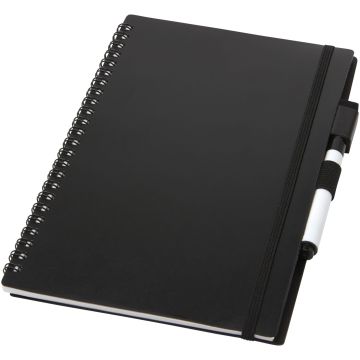 Pebbles Eco A5 Notebook Reusable Wipe Clean Pages  Solid black - 1 Bounce Creative Designs