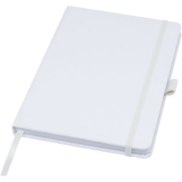 Honua A5 recycled paper notebook with recycled PET cover White - 1 Bounce Creative Designs
