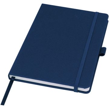 Honua A5 recycled paper notebook with recycled PET cover Navy - 1 Bounce Creative Designs