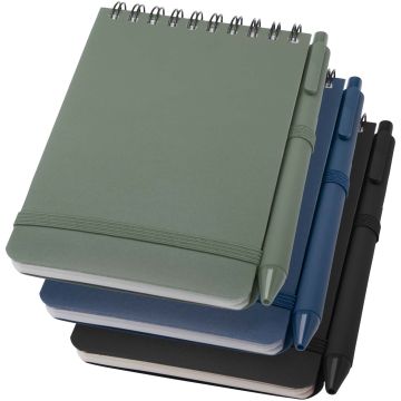 Thalaasa A6 hard cover ocean-bound notebook with ballpoint pen (black ink)