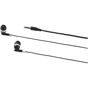 Rebel earbuds Solid black  white - 1 Bounce Creative Designs