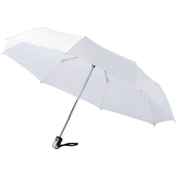 Alex 215 foldable auto openclose umbrella White - 1 Bounce Creative Designs