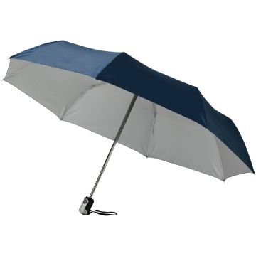 Alex 215 foldable auto openclose umbrella Navy  silver - 1 Bounce Creative Designs