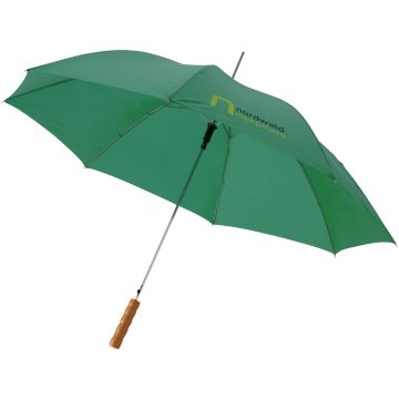 Lisa 23 auto open umbrella with wooden handle Green - 1 Bounce Creative Designs