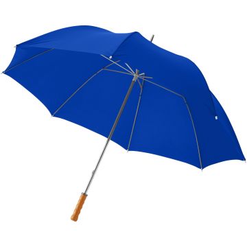Karl 30 golf umbrella with wooden handle Royal blue - 1 Bounce Creative Designs