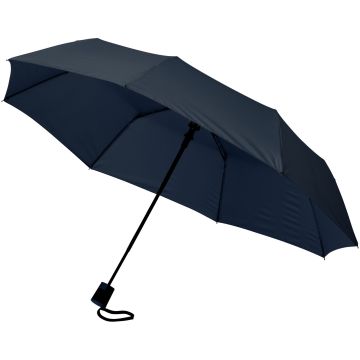 Wali 21 foldable auto open umbrella Navy - 1 Bounce Creative Designs